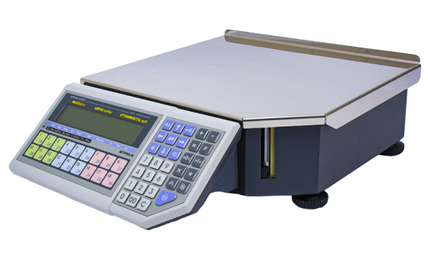 Весы электронные ШТРИХ-ПРИНТ ФI 15-2.5 Д2(н) (v.4.5)    без стойки (клавиатура внизу)  - торговое оборудование.